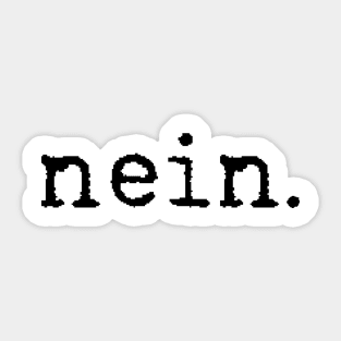 Nein Sticker